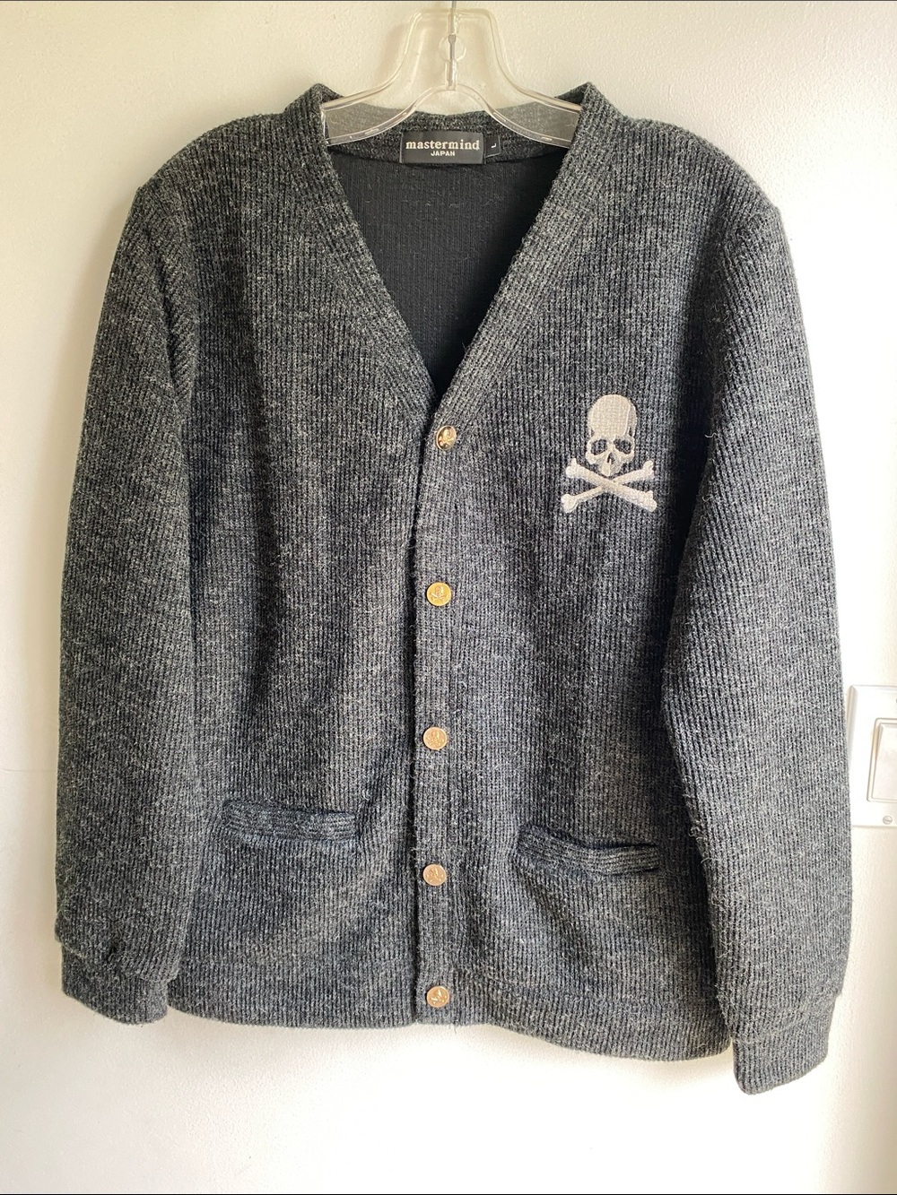 Mastermind Japan Skull Cardigan Sweater Men’s Large